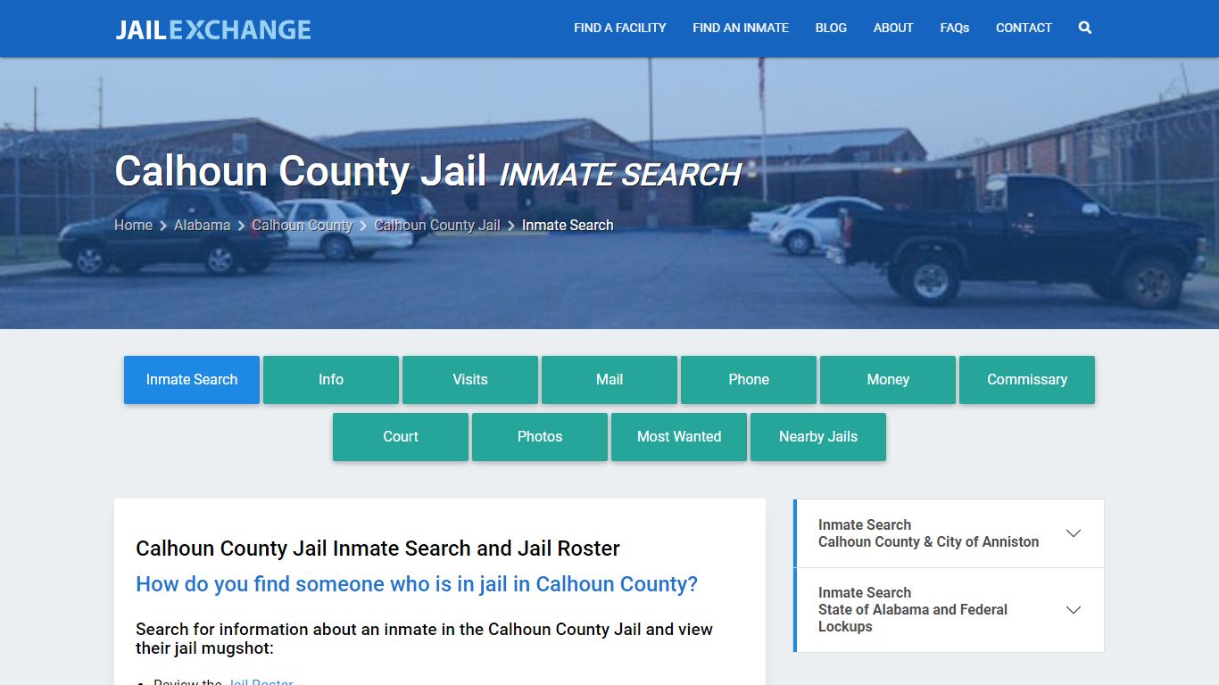 Inmate Search: Roster & Mugshots - Calhoun County Jail, AL - Jail Exchange
